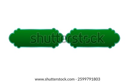 Green Blank Label Template Customizable Name Tags and Product Stickers
