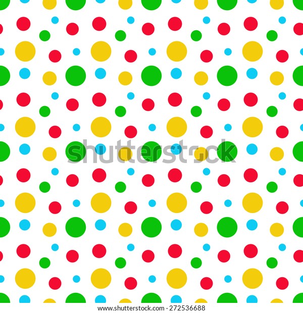Green Blue Red Yellow Circles Pattern Stock Illustration 272536688