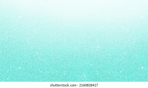 Green Blue Turquoise Teal Color Background. Celebration Glittering Sparkle Bling Glow Confetti Texture Illustration.