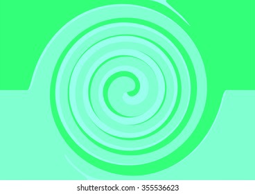 Green and Blue Twirl