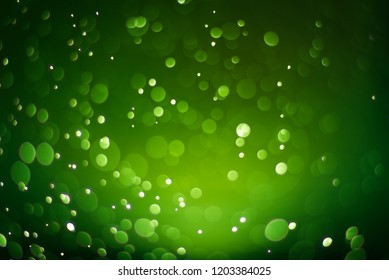 bokeh green background