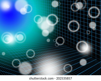 Green Bubbles Background Meaning Grid Round And Brightness 