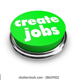 A Green Button With The Words Create Jobs On It