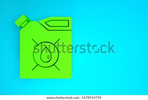 Green\
Canister for motor machine oil icon isolated on blue background.\
Oil gallon. Oil change service and repair. Engine oil sign.\
Minimalism concept. 3d illustration 3D\
render