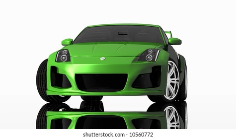 green car