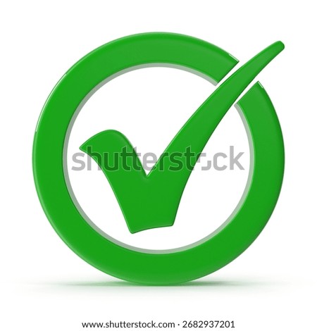 Green check mark in circle
