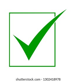 Green Check Mark Icon Stock Illustration 1302418978 | Shutterstock