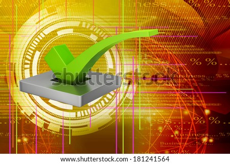 green check mark in square 
