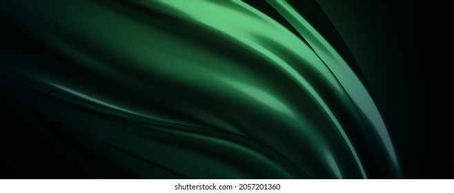 Green Chrome Metallic Finish Background