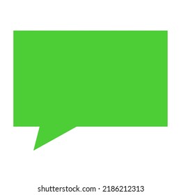 Green Color Bubble Chat On White Background.hd Png