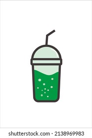 Green Color Cola Drink Logo Design Stock Illustration 2138969983 ...