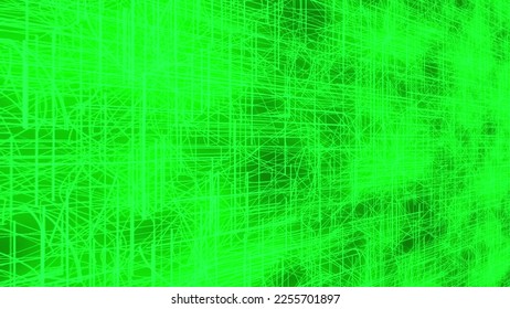 Green color digital technology data concept line background.