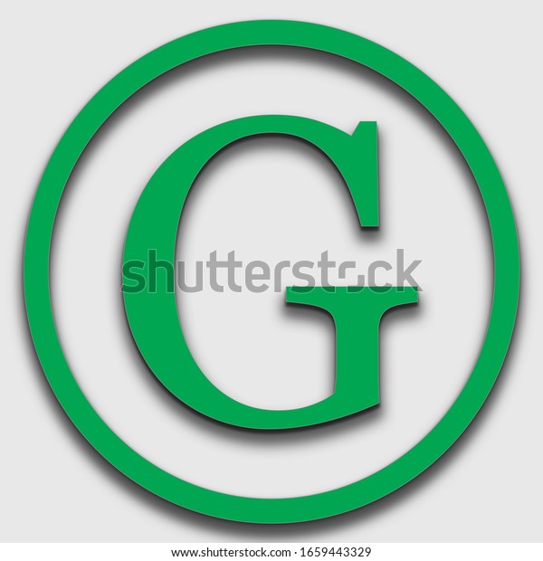 Green Color G Logonew Green Color Stock Illustration