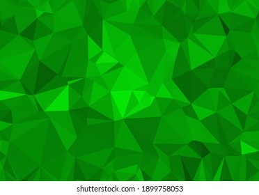 Green Color Of Polygon Background
