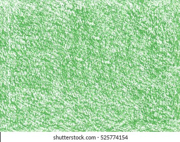 Green Colored Pencil Background. Watercolor Paper Crumbly Texture. Template For Christmas Greeting Cards And So On.