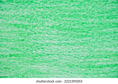 Green Crayon Texture Background. Hand Paint 