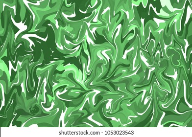 Green creative digital abstract background made of interweaving curved shapes. Illustration - Shutterstock ID 1053023543
