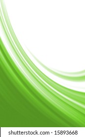 Green curves background with copyspace