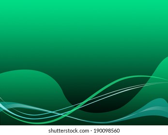 Green Curvy Background Meaning Digital Art Wallpaper