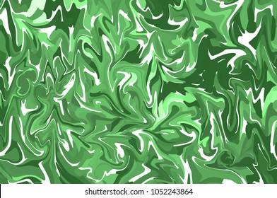 Green digital background made of interweaving curved shapes. Illustration - Shutterstock ID 1052243864
