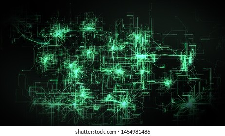 Green Digital Grid Background Motion Background