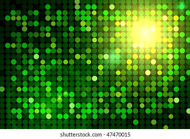 green disco background