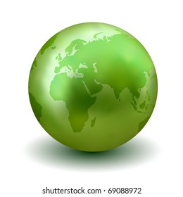Green Earth Globe