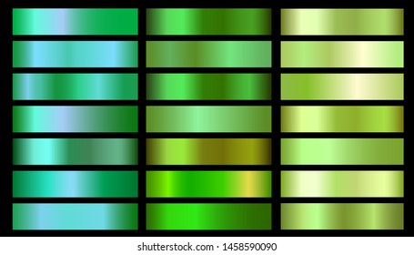 metallic color palette green