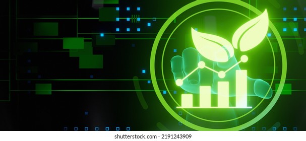 373 3d Rendering Growth Bar Chart And White Arrow With Green Background ...