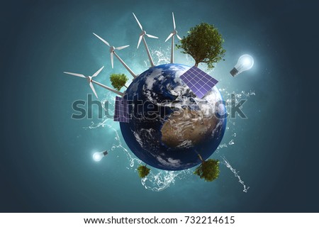 Similar – Image, Stock Photo solar power Future