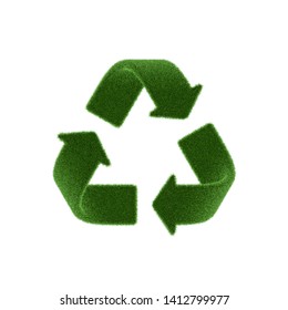 Green Energy Recycle Symbol Save Environment, 3D Render