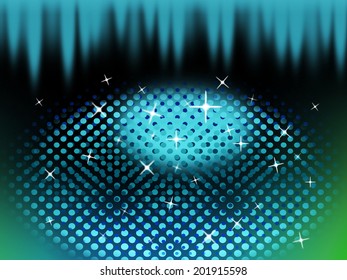 Green Eye Shape Background Meaning Eyeball And Eyelashes 
