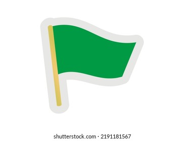 Green Flag - To Signal The Start Of A Race