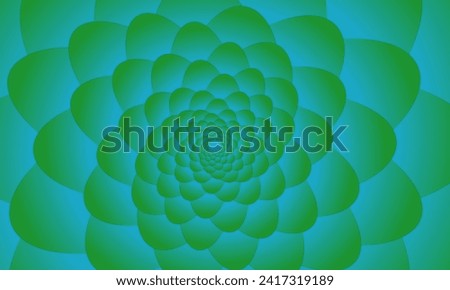 green flower pattern background illustration