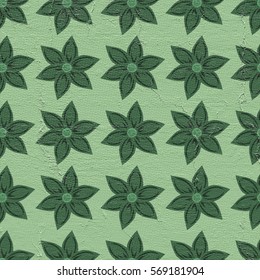 green flowers background