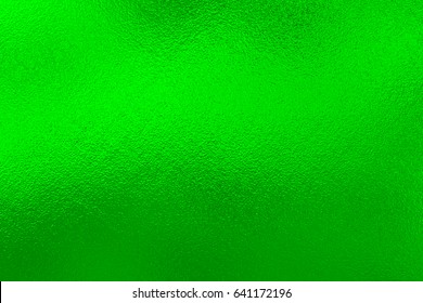 Green Foil Metal Texture Background 