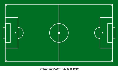 Green Football Soccer Field Stadium Background Stock Illustration ...