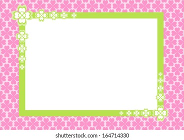 Baby Girl Footprints Border Frame Empty Stock Vector (Royalty Free ...