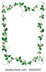 Green Garland Of Holly