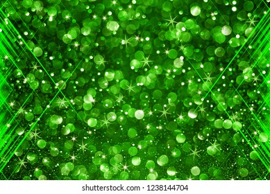 Green Glitter Bokeh Shiny Background Stock Illustration 1238144704 ...