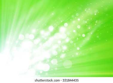 Green Glitter Sparkle Defocused Rays Lights Stock Illustration ...