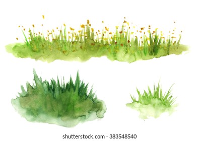 183,952 Watercolor grass Images, Stock Photos & Vectors | Shutterstock