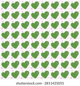 The green heart-shaped pattern with a love face teaches how to stop embroidering.