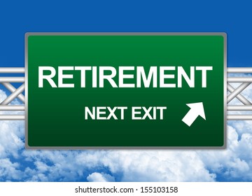 119 Retirement Next Exit Images, Stock Photos & Vectors 