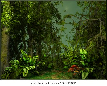 Green Jungle Scenery