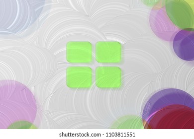 Green Large Text Editor Icon On The White Painted Oil Background. 3D Illustration Of Green Document, Font, Larger, Size, Text Icon Set On The White Background.