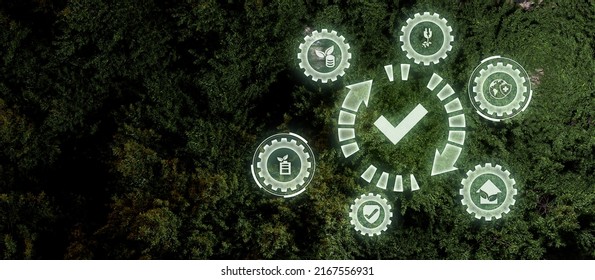 Green Logistics And Supply Chain Illustration. Concept With Connected Icons Related To Sustainable Transport, Eco-friendly Distribution 3D