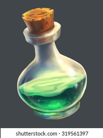 Green Magic Potion UI