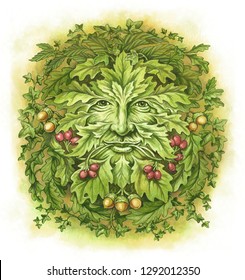 Green Man English Pagan Symbol