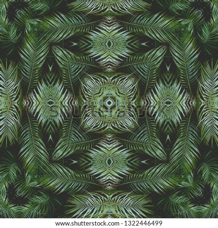Green Mandala pattern 